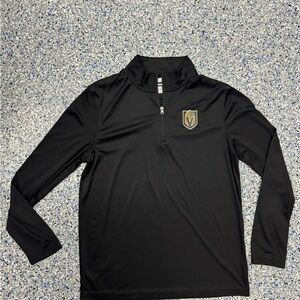 Fanatics Black Vegas Golden Knights Soft Jersey Half-Zip Pullover
